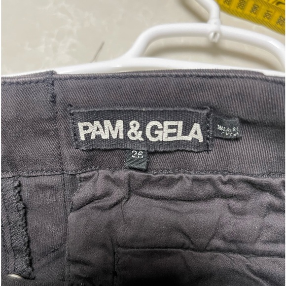 Pam & Gela double stripe step hem pants Phantom EUC - Picture 6 of 9
